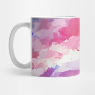 Red Sky Abstract Painting Mug